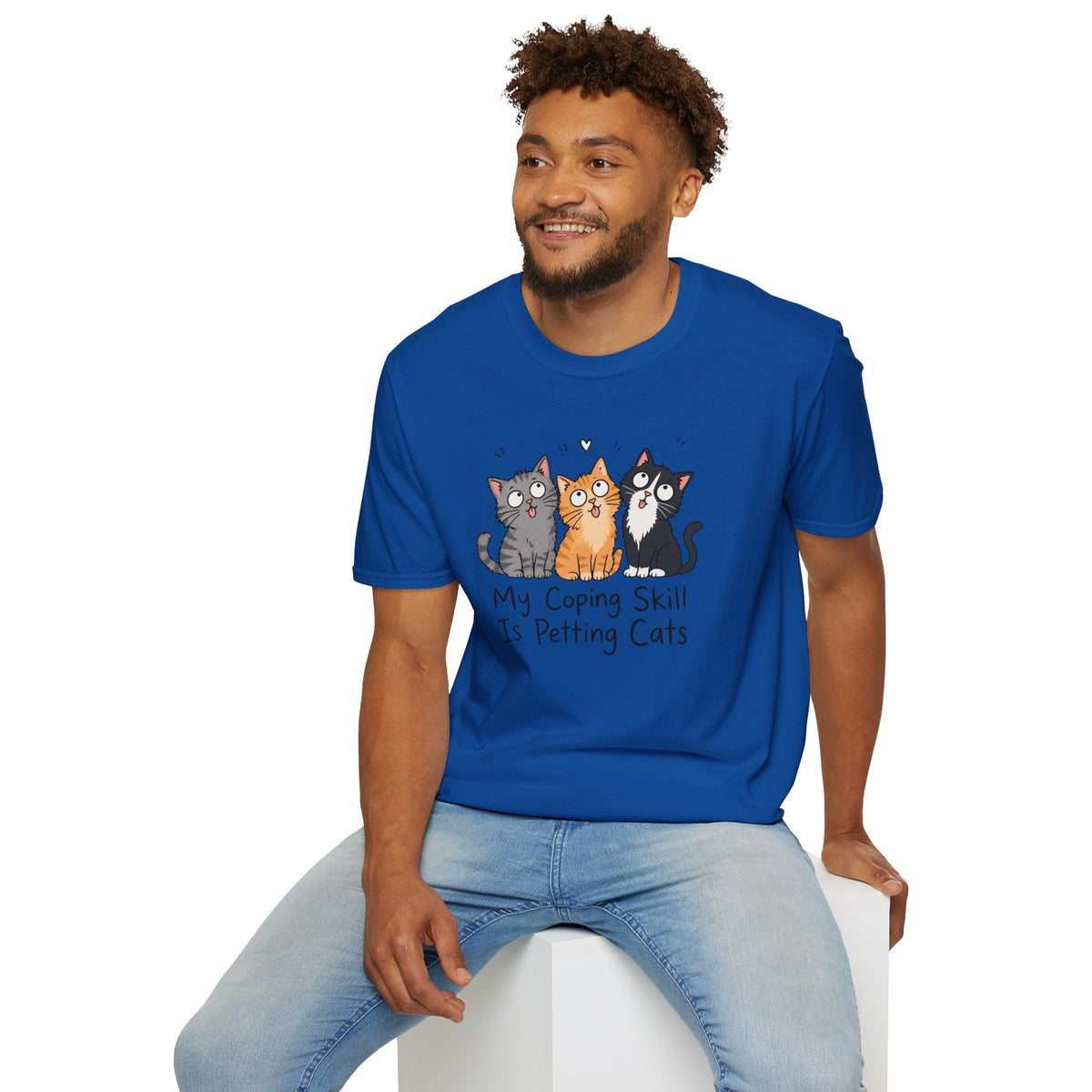 My Coping Skill Is Petting Cats T-Shirt – TalkTees