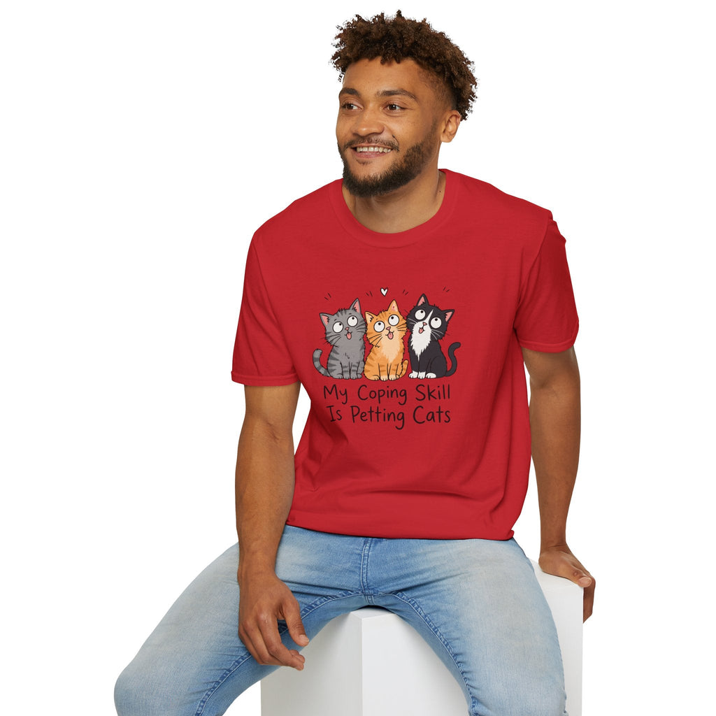 My Coping Skill Is Petting Cats T-Shirt – TalkTees