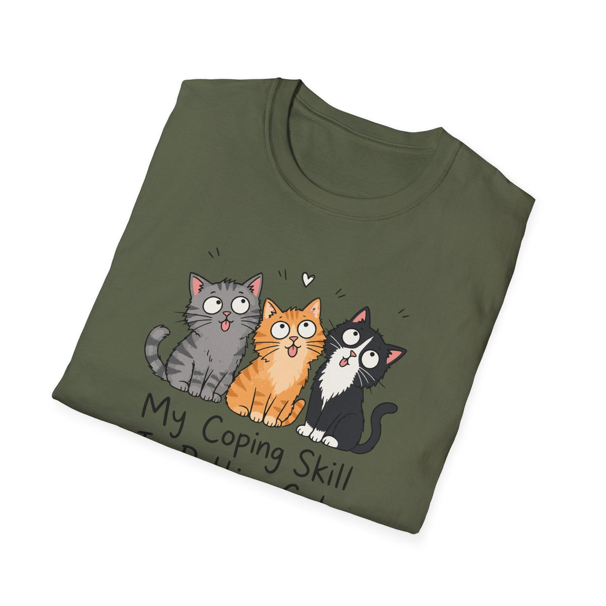 My Coping Skill Is Petting Cats T-Shirt – TalkTees