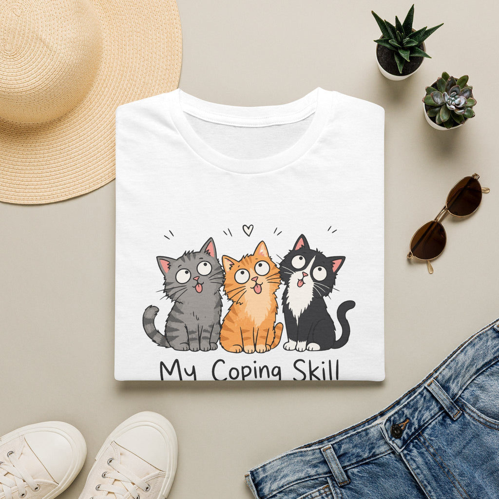 My Coping Skill Is Petting Cats T-Shirt – TalkTees
