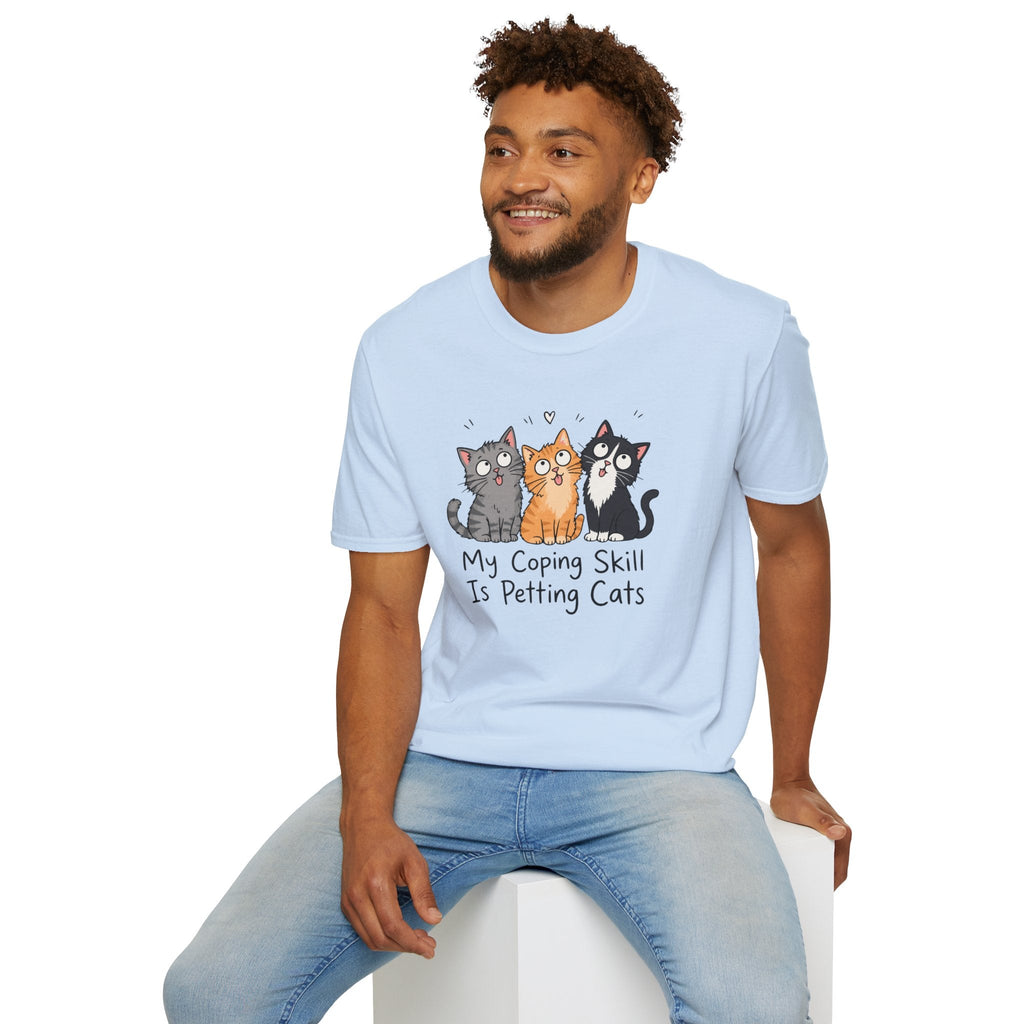 My Coping Skill Is Petting Cats T-Shirt – TalkTees