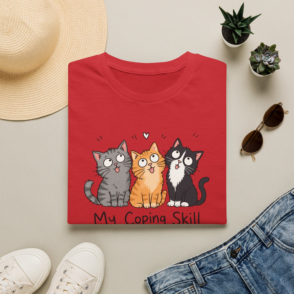 My Coping Skill Is Petting Cats T-Shirt – TalkTees