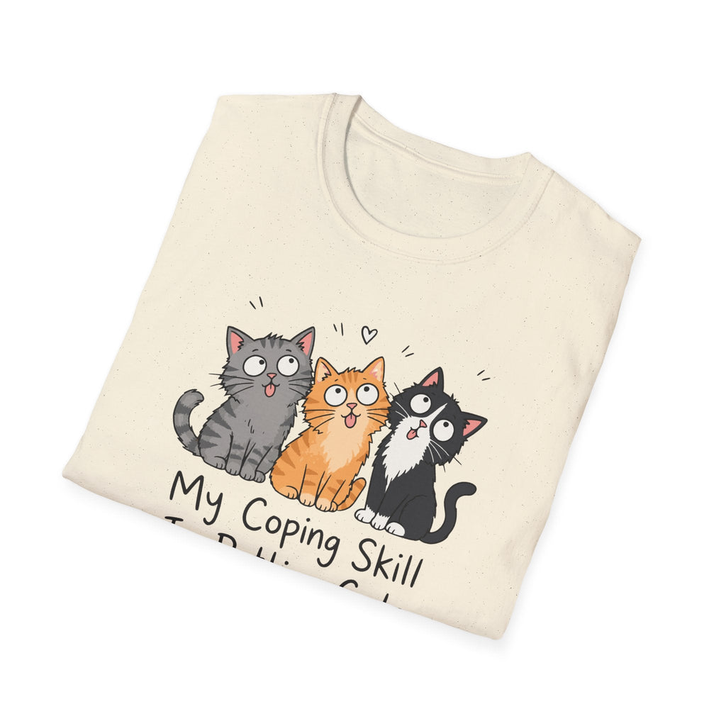 My Coping Skill Is Petting Cats T-Shirt – TalkTees