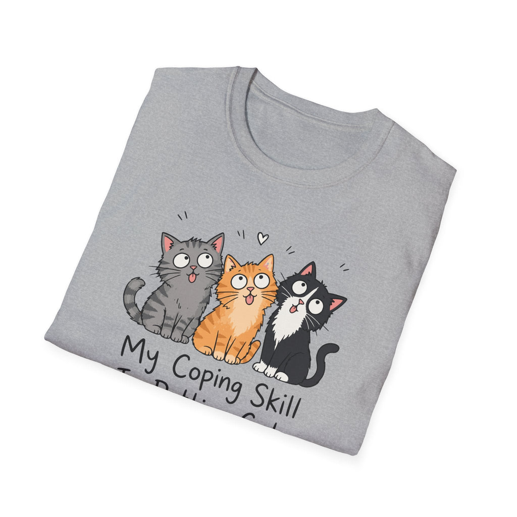 My Coping Skill Is Petting Cats T-Shirt – TalkTees