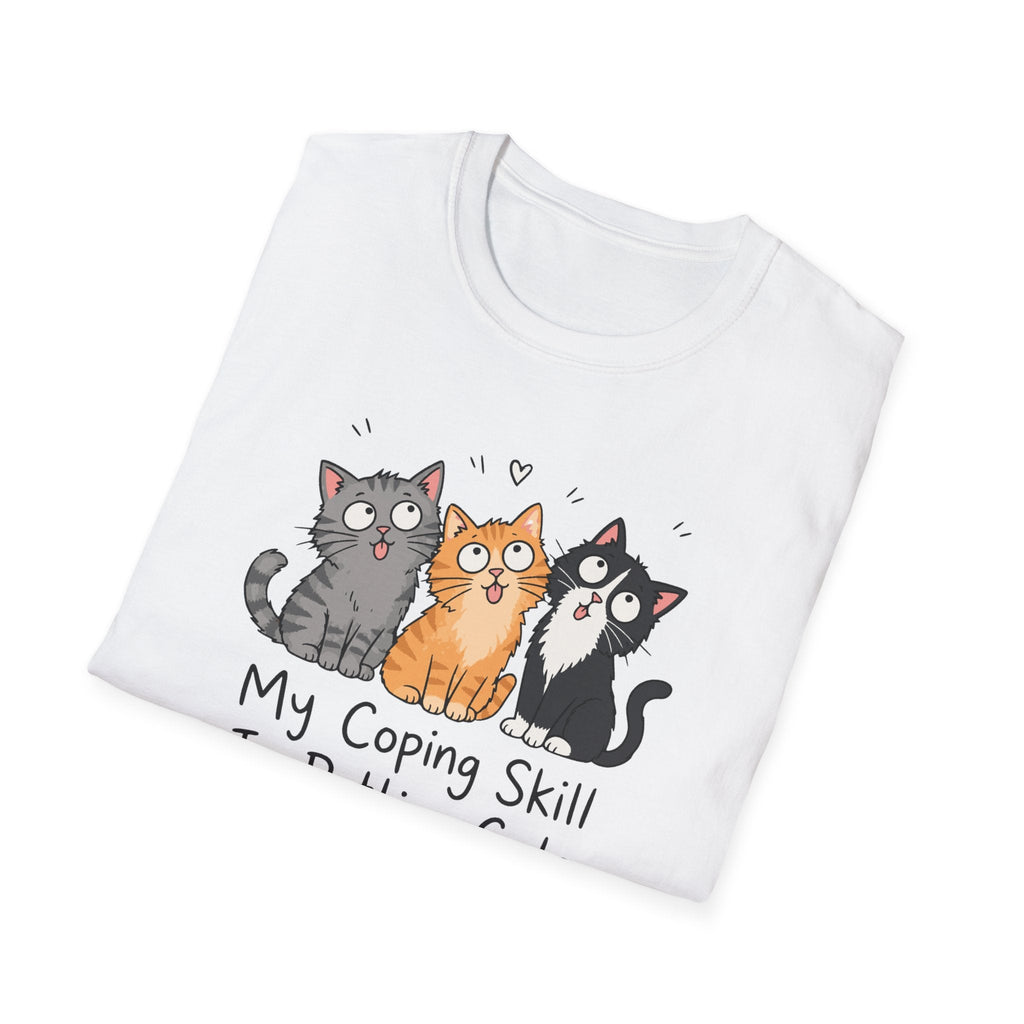 My Coping Skill Is Petting Cats T-Shirt – TalkTees