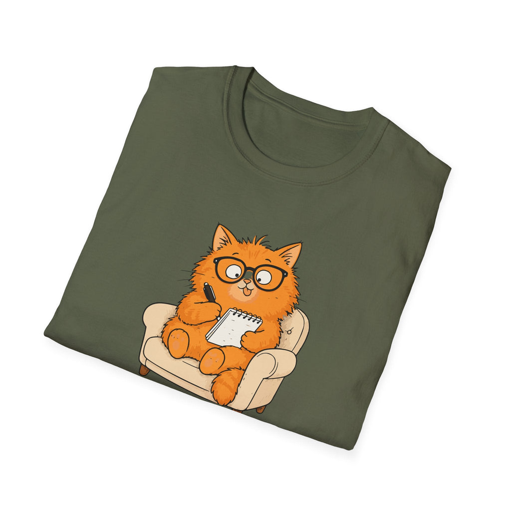 Let's Paws & Process Cat Therapist T-Shirt – TalkTees