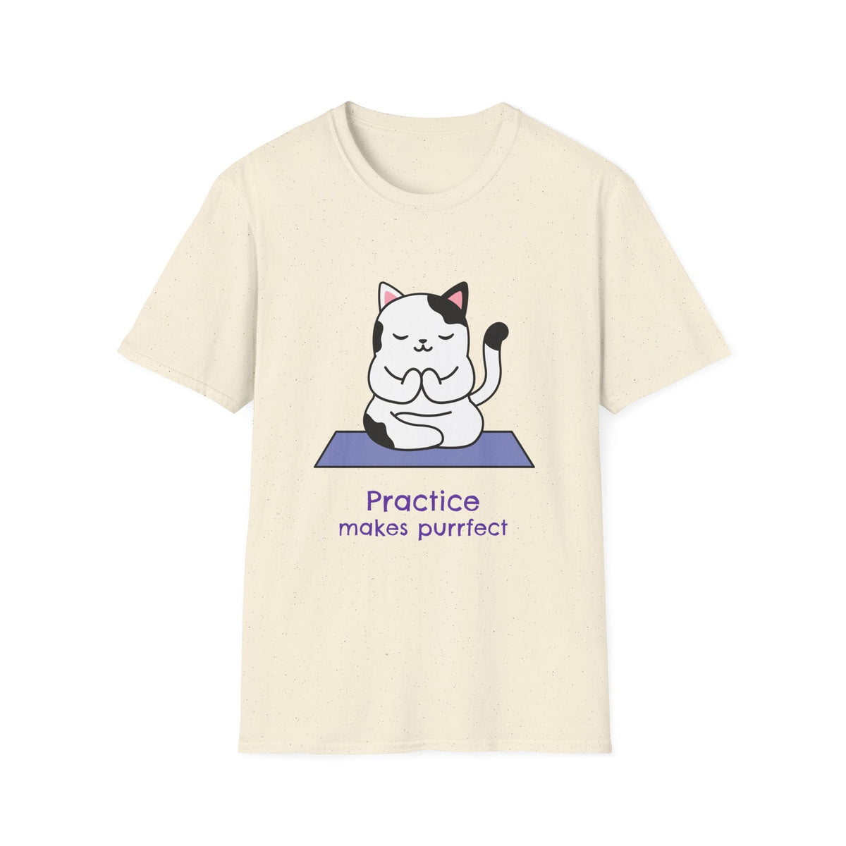 Practice Makes Purrfect Cat Yoga T-Shirt – TalkTees