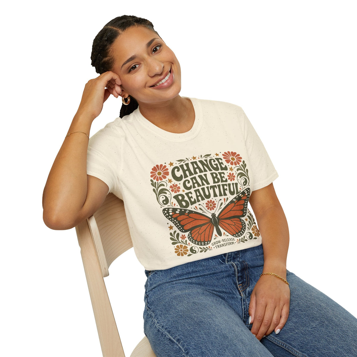 Change Can Be Beautiful Butterfly T-Shirt – TalkTees