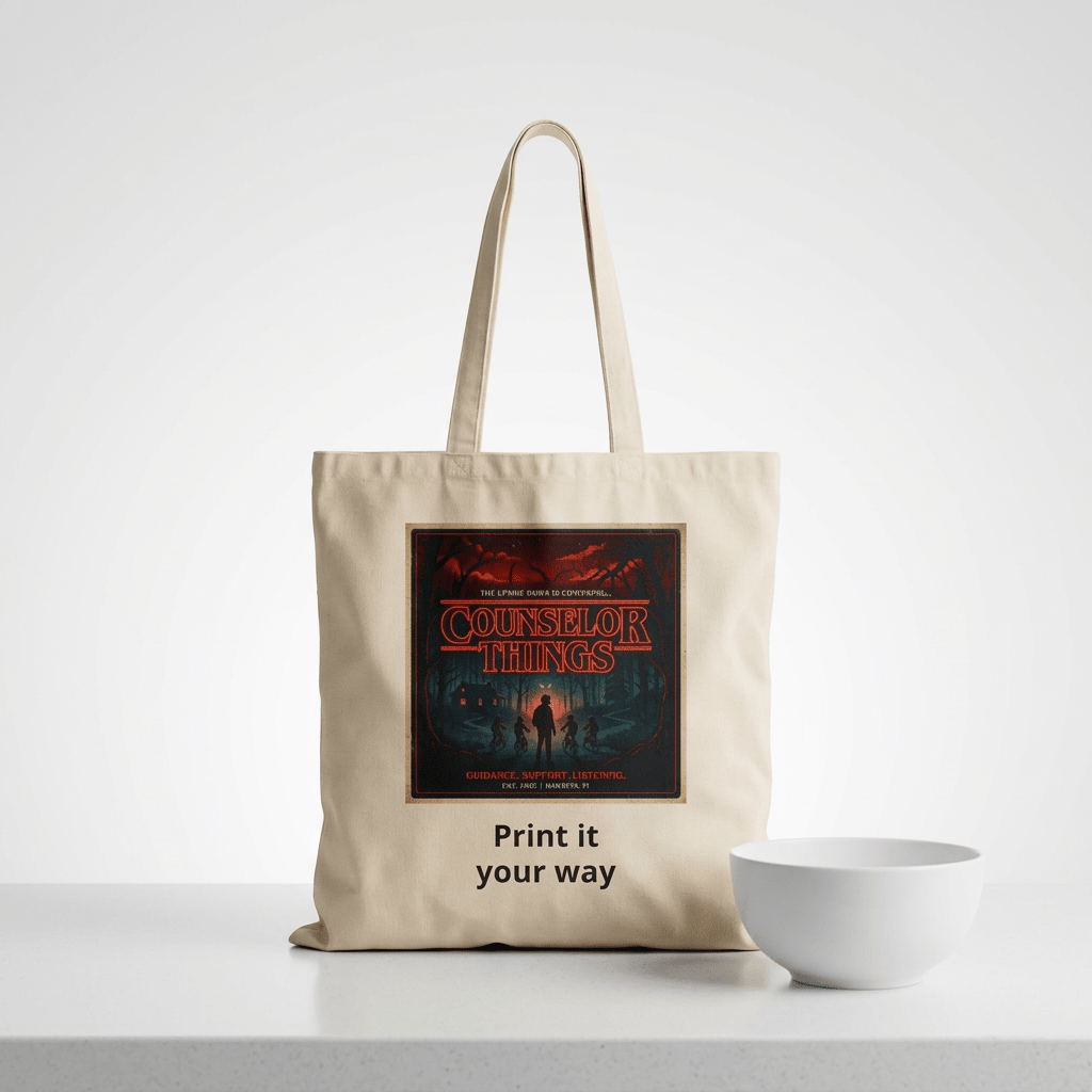 Counselor Things Personalized Tote Bag in Natural – TalkTees