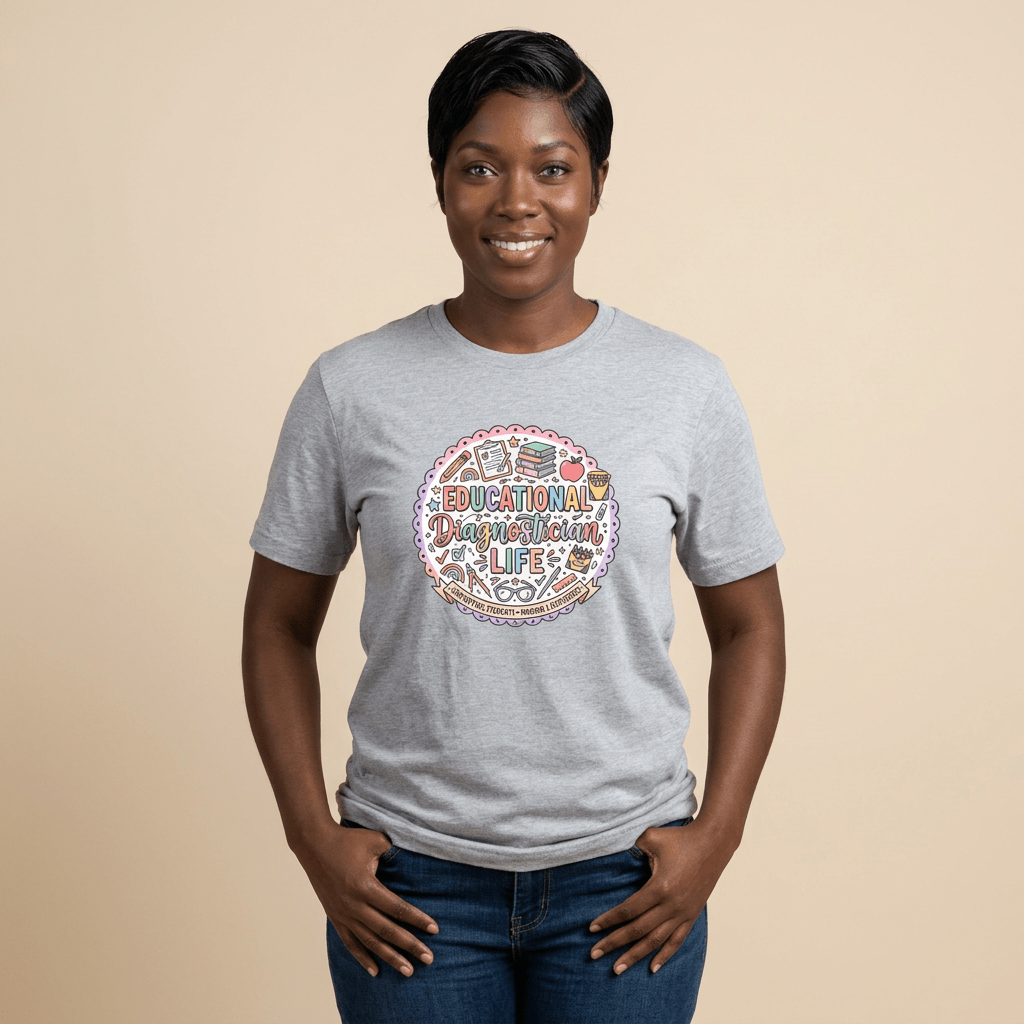 Educational Diagnostician Life T-Shirt in Sport Grey – TalkTees