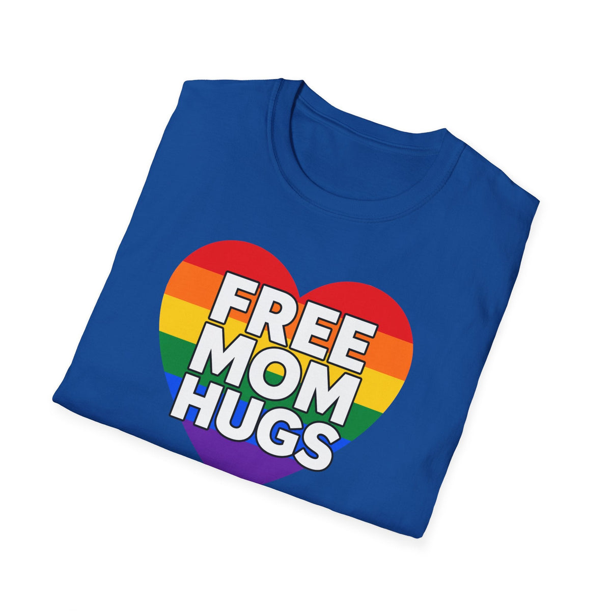 Free Mom Hugs Rainbow Heart T-Shirt – TalkTees