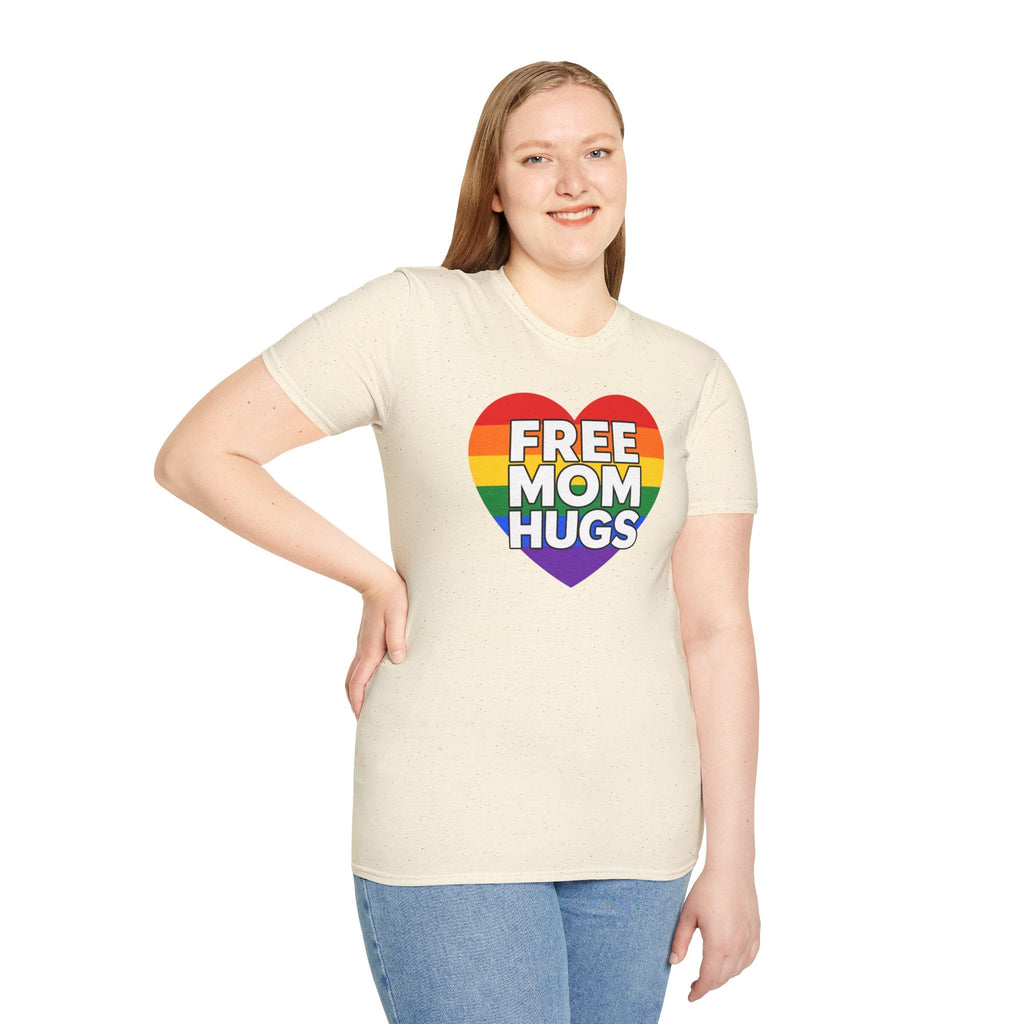 Free Mom Hugs Rainbow Heart T-Shirt – TalkTees