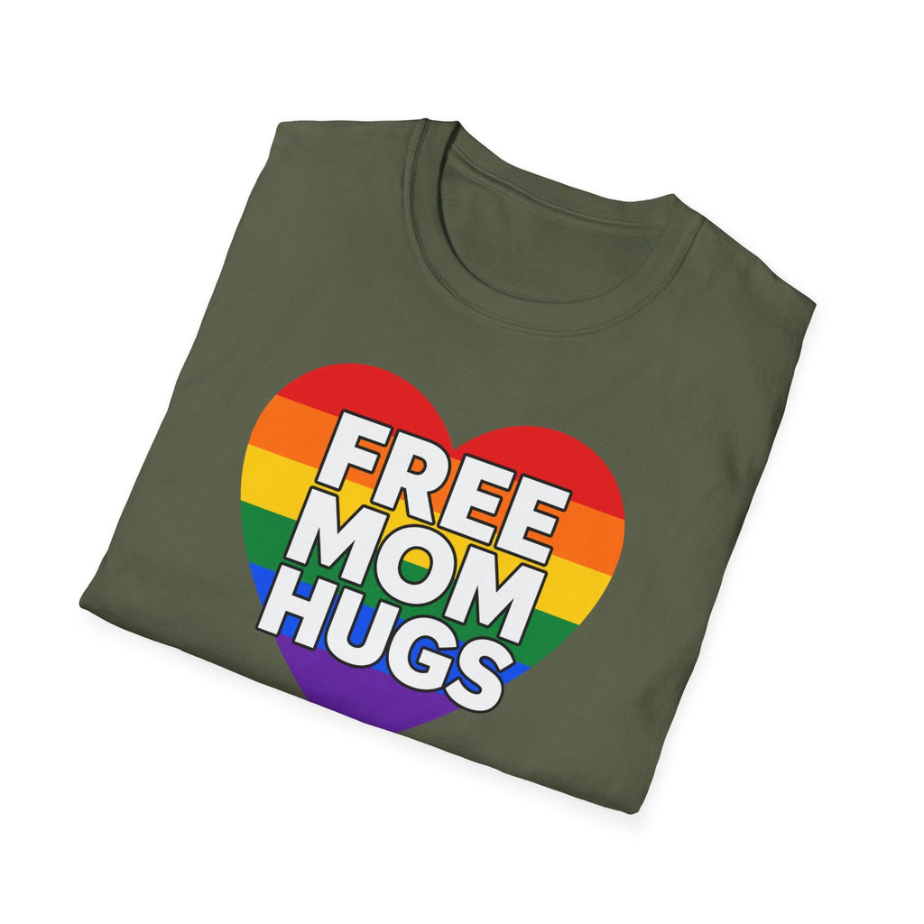 Free Mom Hugs Rainbow Heart T-Shirt – TalkTees