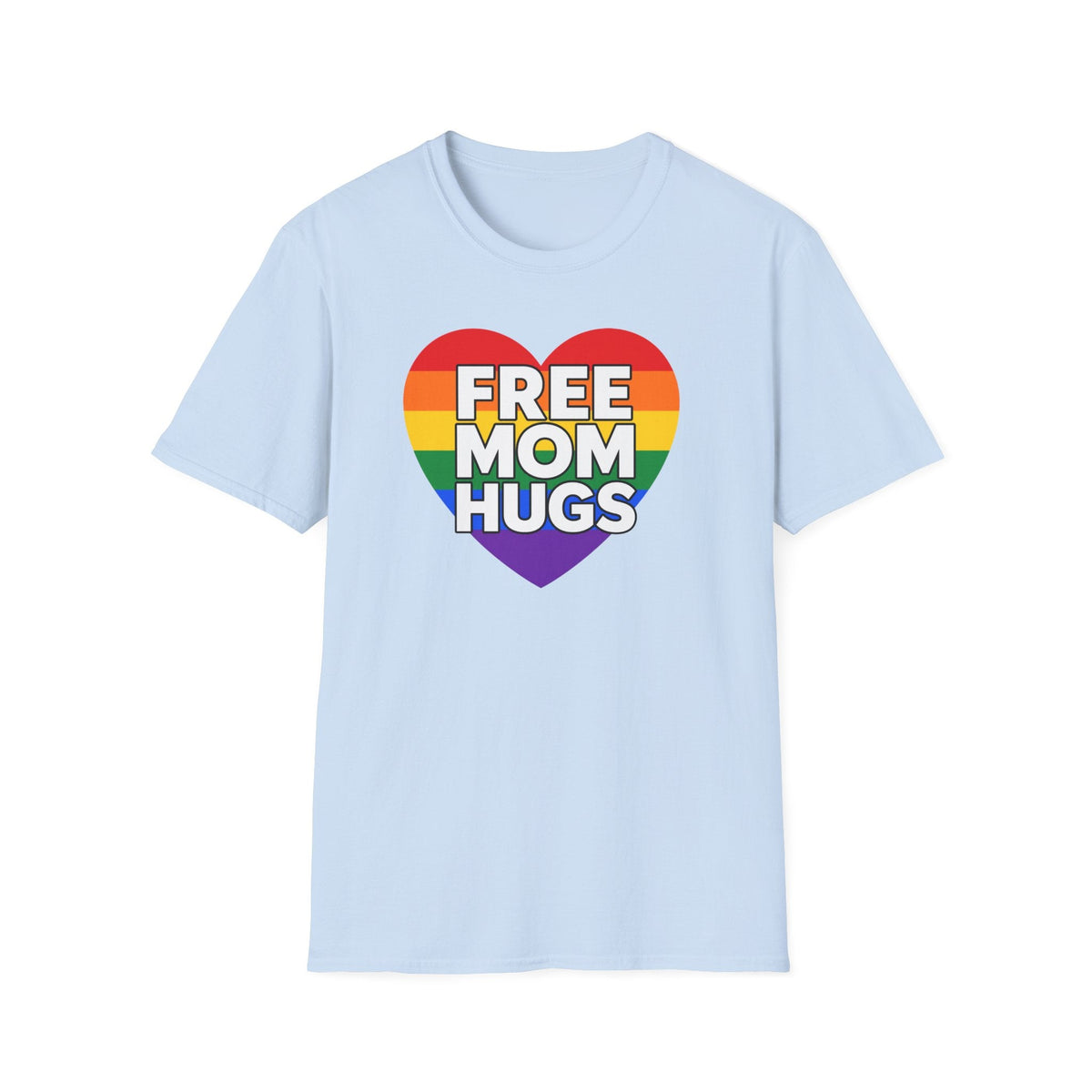 Free Mom Hugs Rainbow Heart T-Shirt – TalkTees