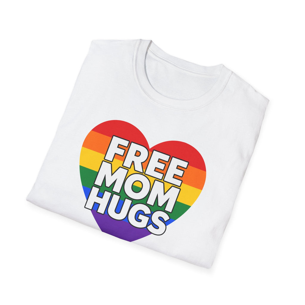 Free Mom Hugs Rainbow Heart T-Shirt – TalkTees
