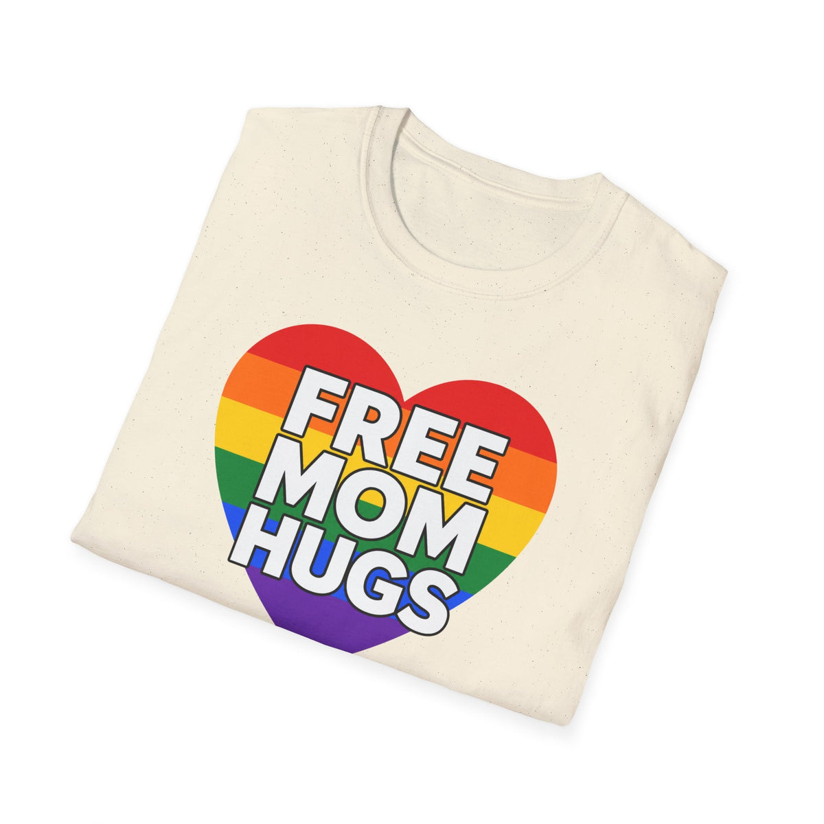 Free Mom Hugs Rainbow Heart T-Shirt – TalkTees