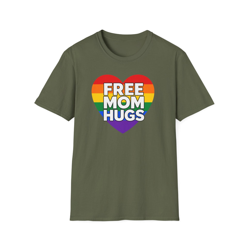 Free Mom Hugs Rainbow Heart T-Shirt – TalkTees