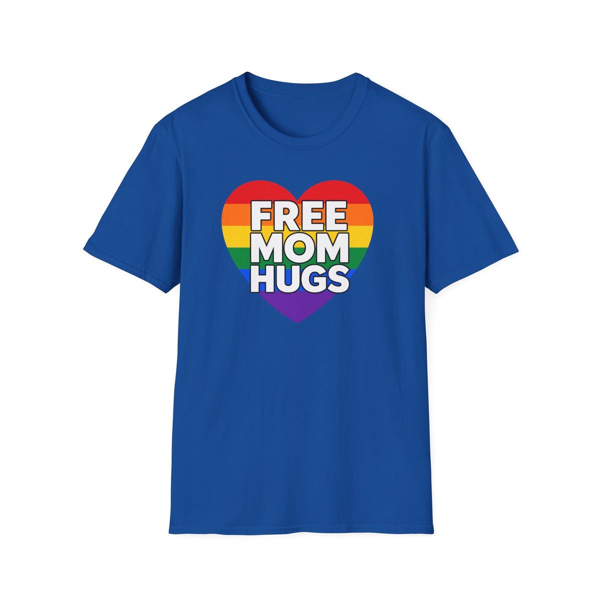 Free Mom Hugs Rainbow Heart T-Shirt – TalkTees