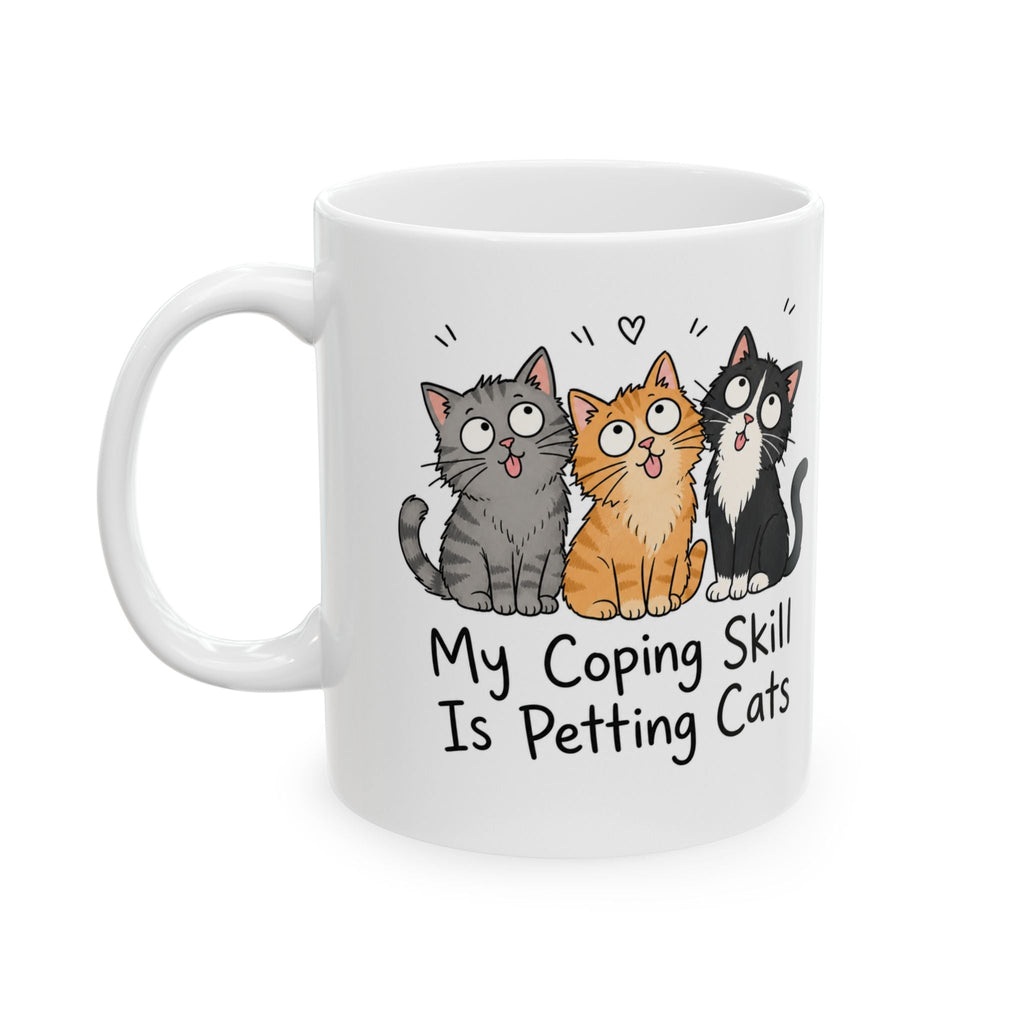 My Coping Skill Is Petting Cats Mug – TalkTees