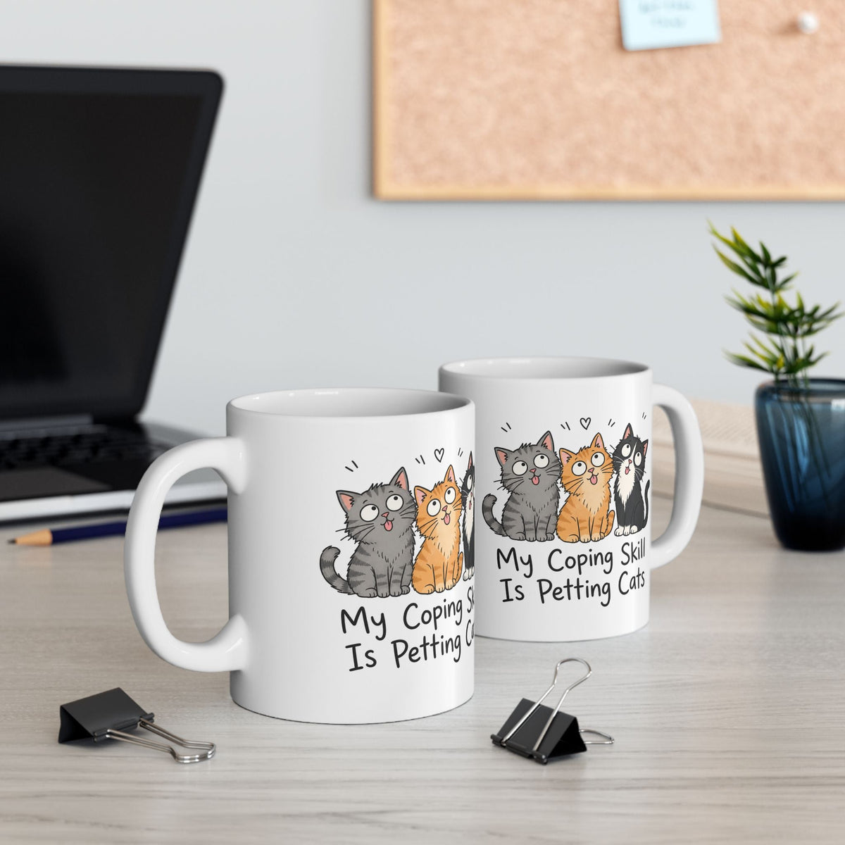 My Coping Skill Is Petting Cats Mug – TalkTees