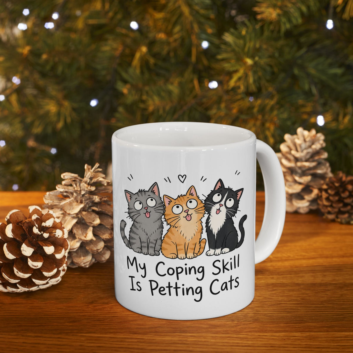 My Coping Skill Is Petting Cats Mug – TalkTees