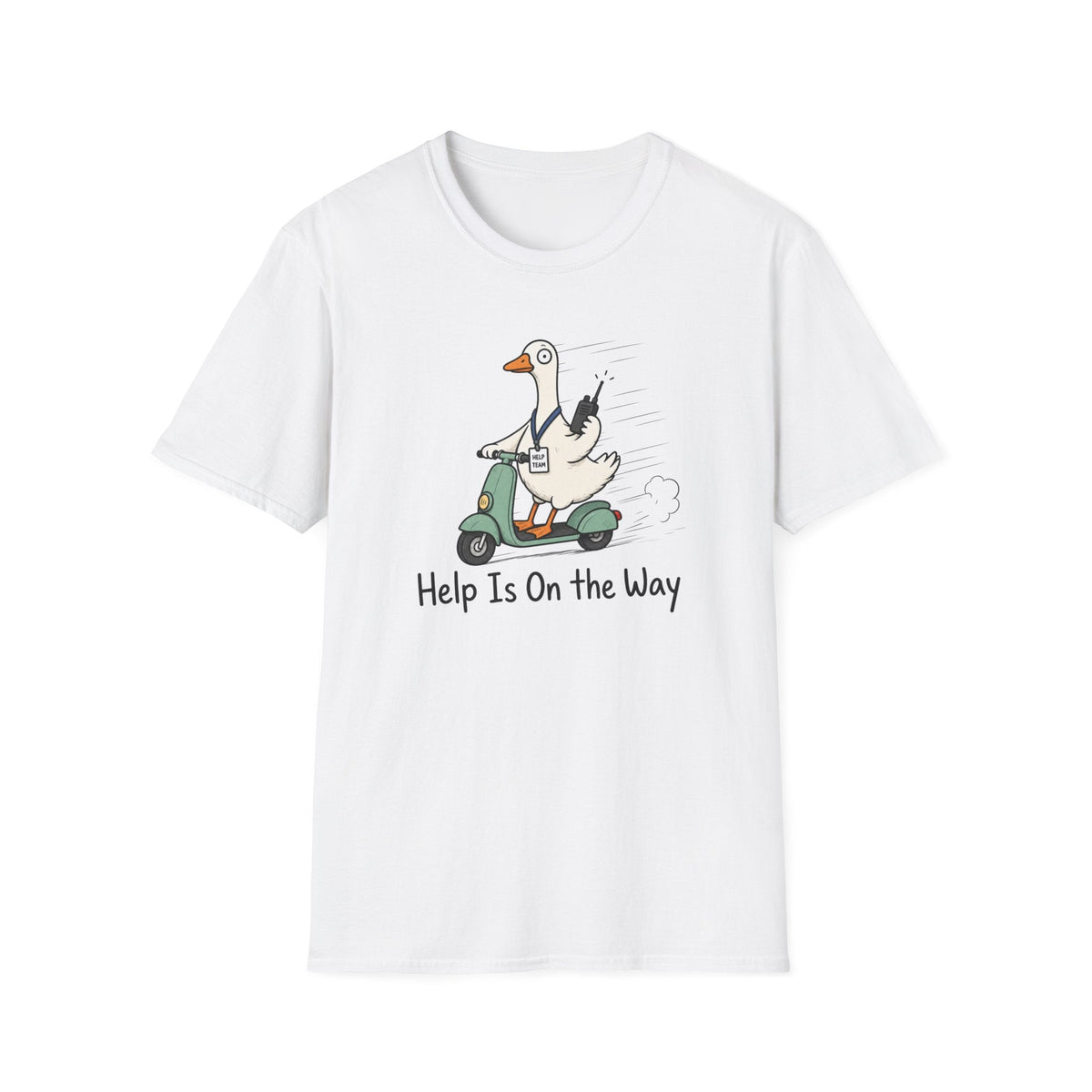 Help Is On The Way Goose T-Shirt in White – TalkTees