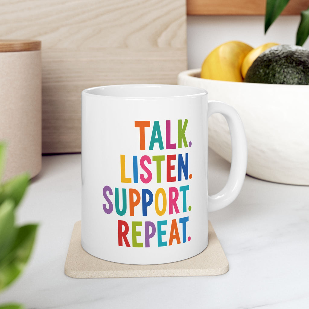 Inspirational Rainbow Coffee Mug 11oz – TalkTees