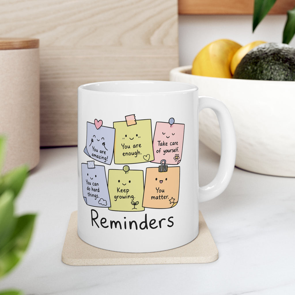 Positive Reminders Sticky Notes Mug – TalkTees