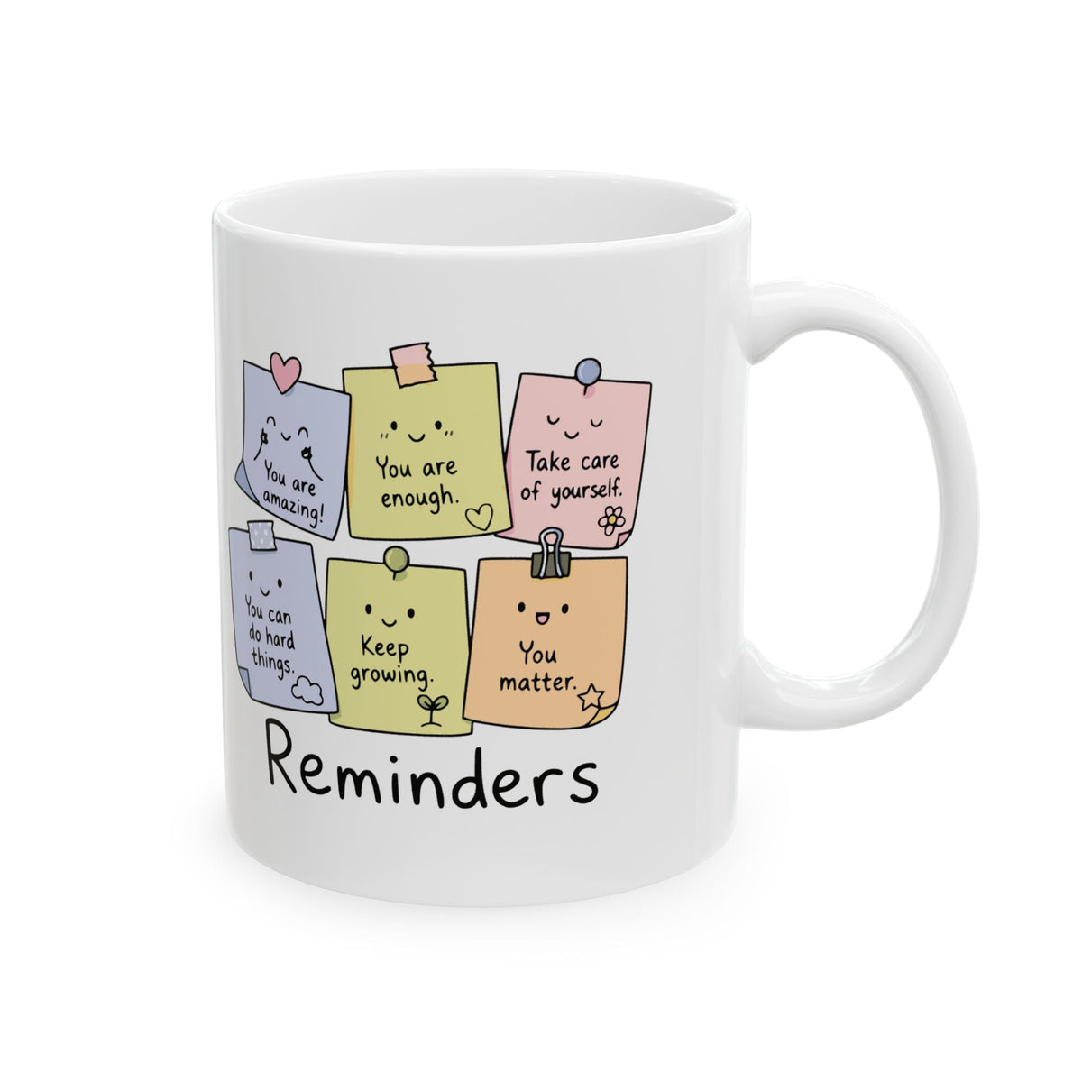 Positive Reminders Sticky Notes Mug – TalkTees