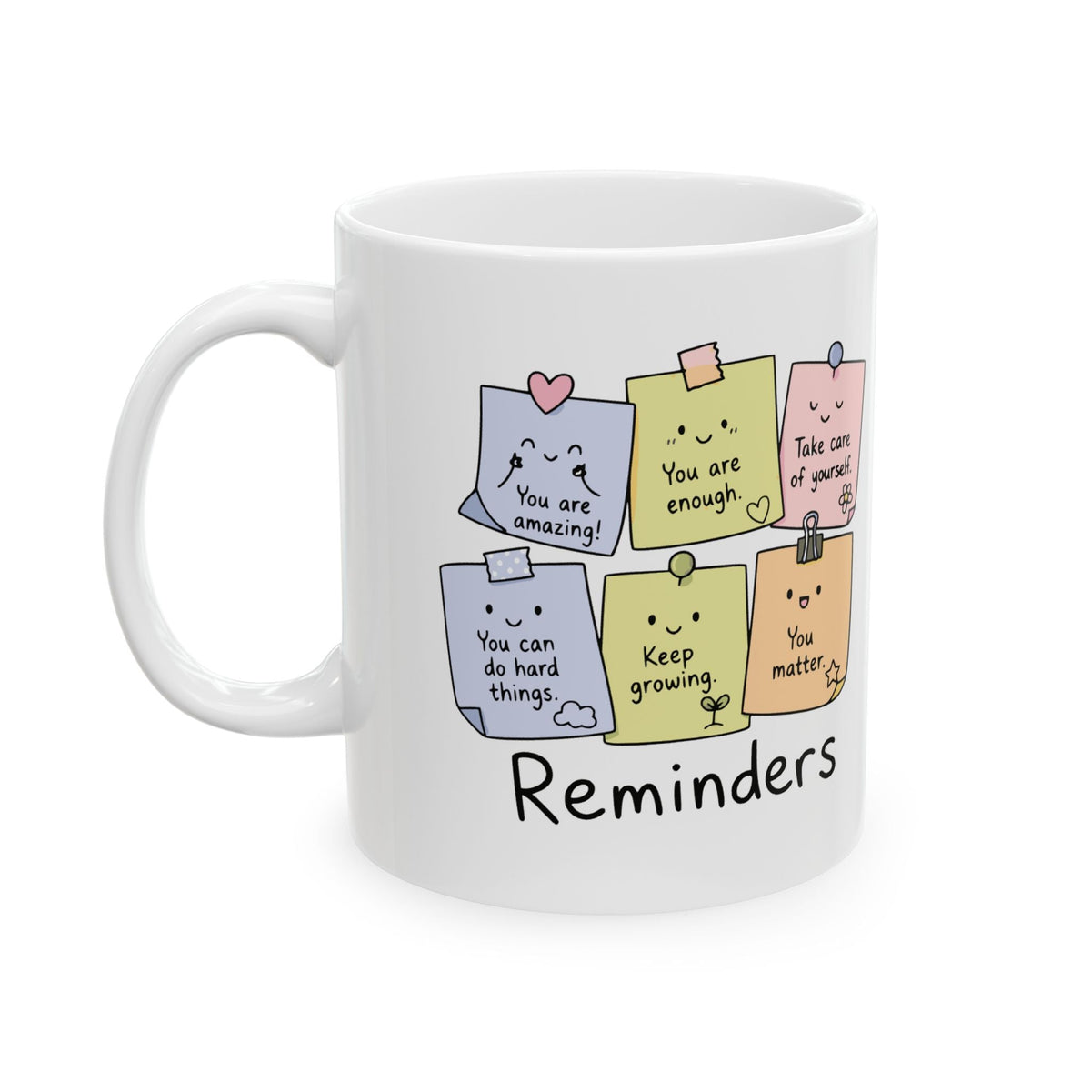 Positive Reminders Sticky Notes Mug – TalkTees