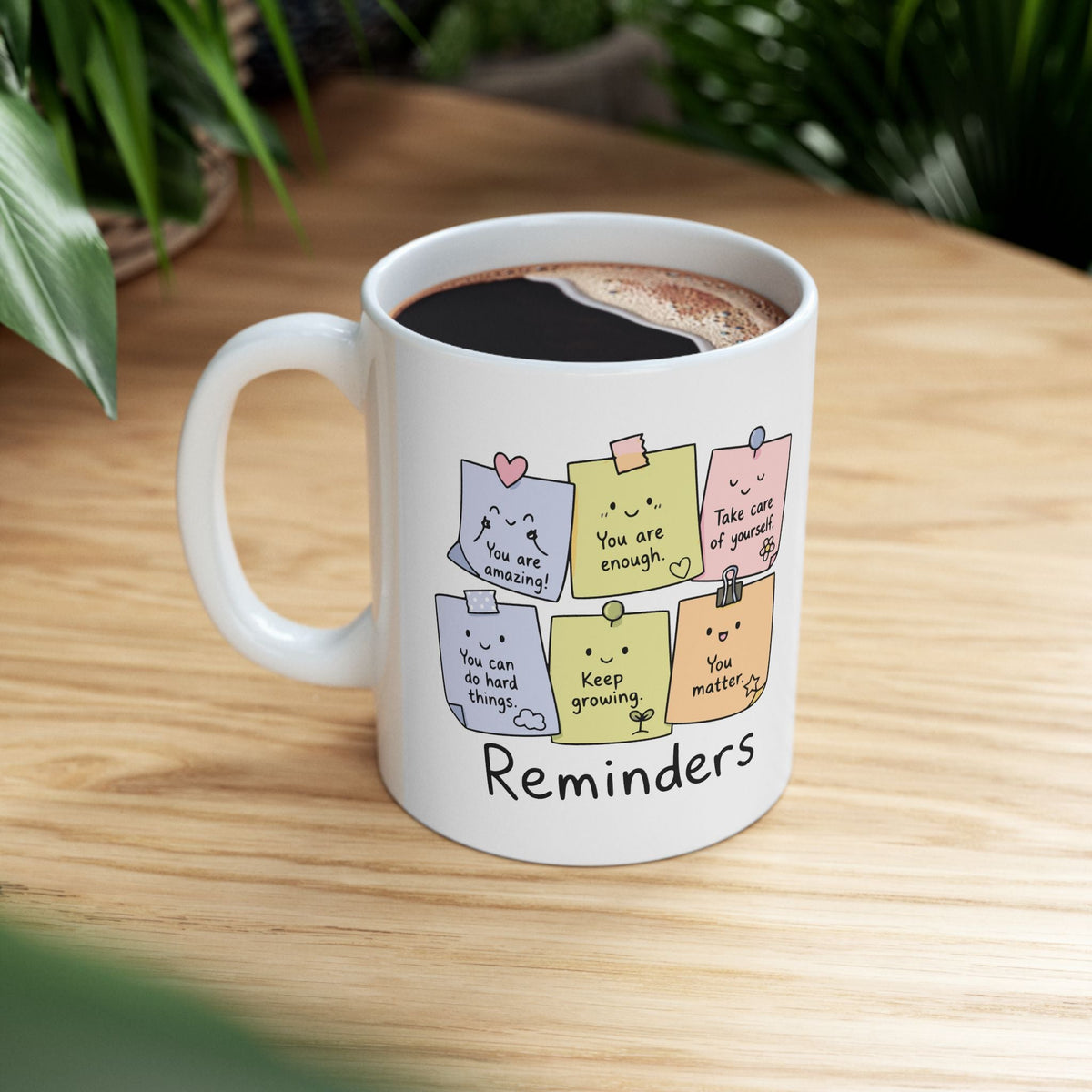 Positive Reminders Sticky Notes Mug – TalkTees