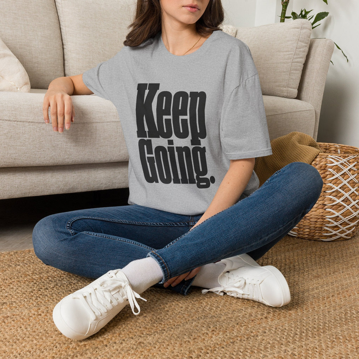 Keep Going T-Shirt in Sport Grey – TalkTees