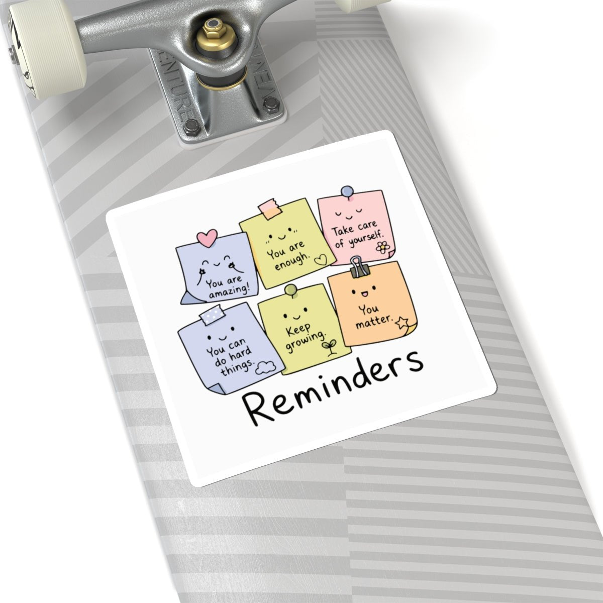 Pastel Mental Health Reminders Sticker – TalkTees