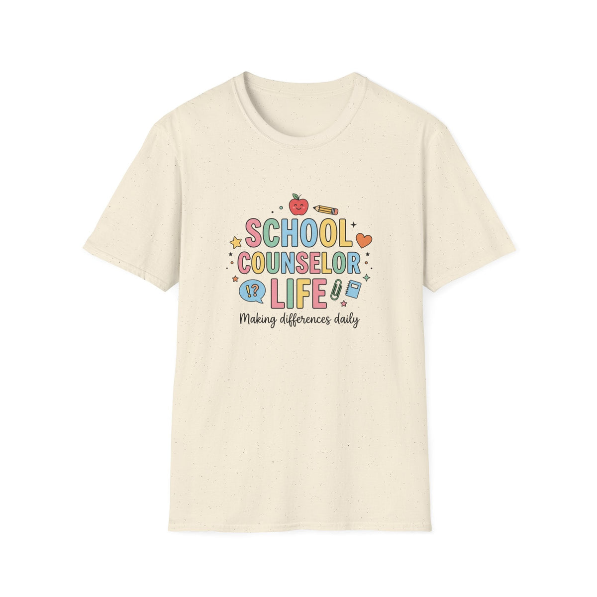 School Counselor Life T-Shirt in Natural – TalkTees