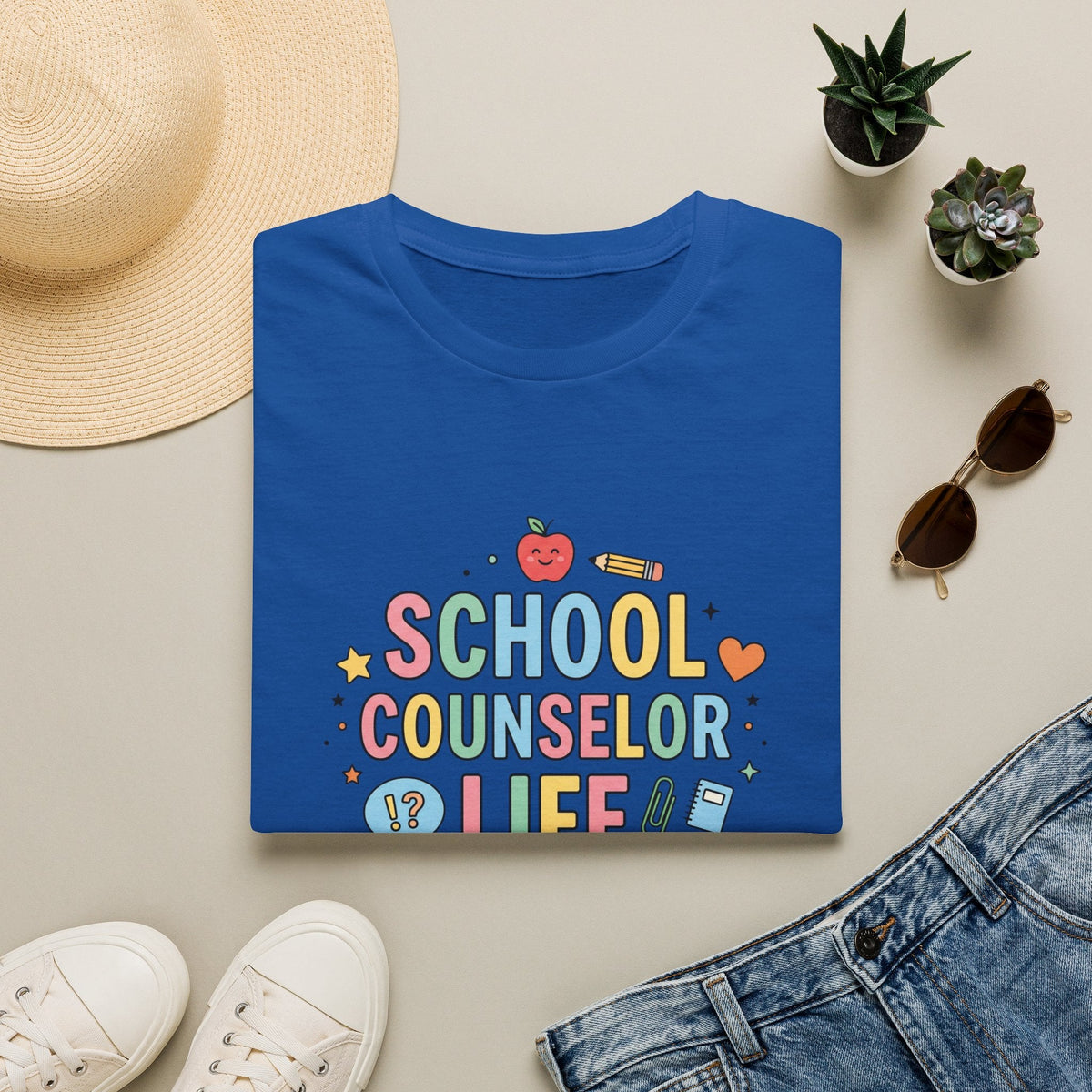 School Counselor Life T-Shirt in Royal – TalkTees