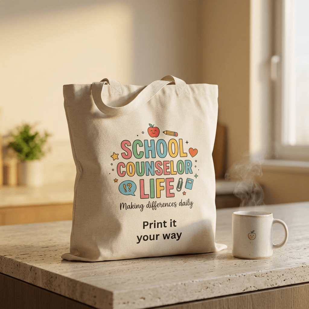 School Counselor Life Personalized Tote – TalkTees