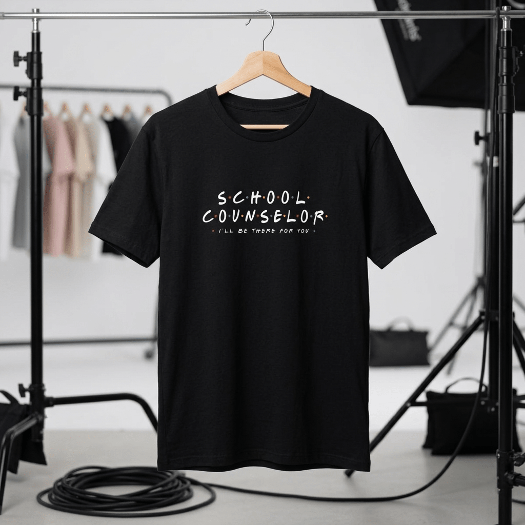 School Counselor Colorful Dots T-Shirt in Black – TalkTees