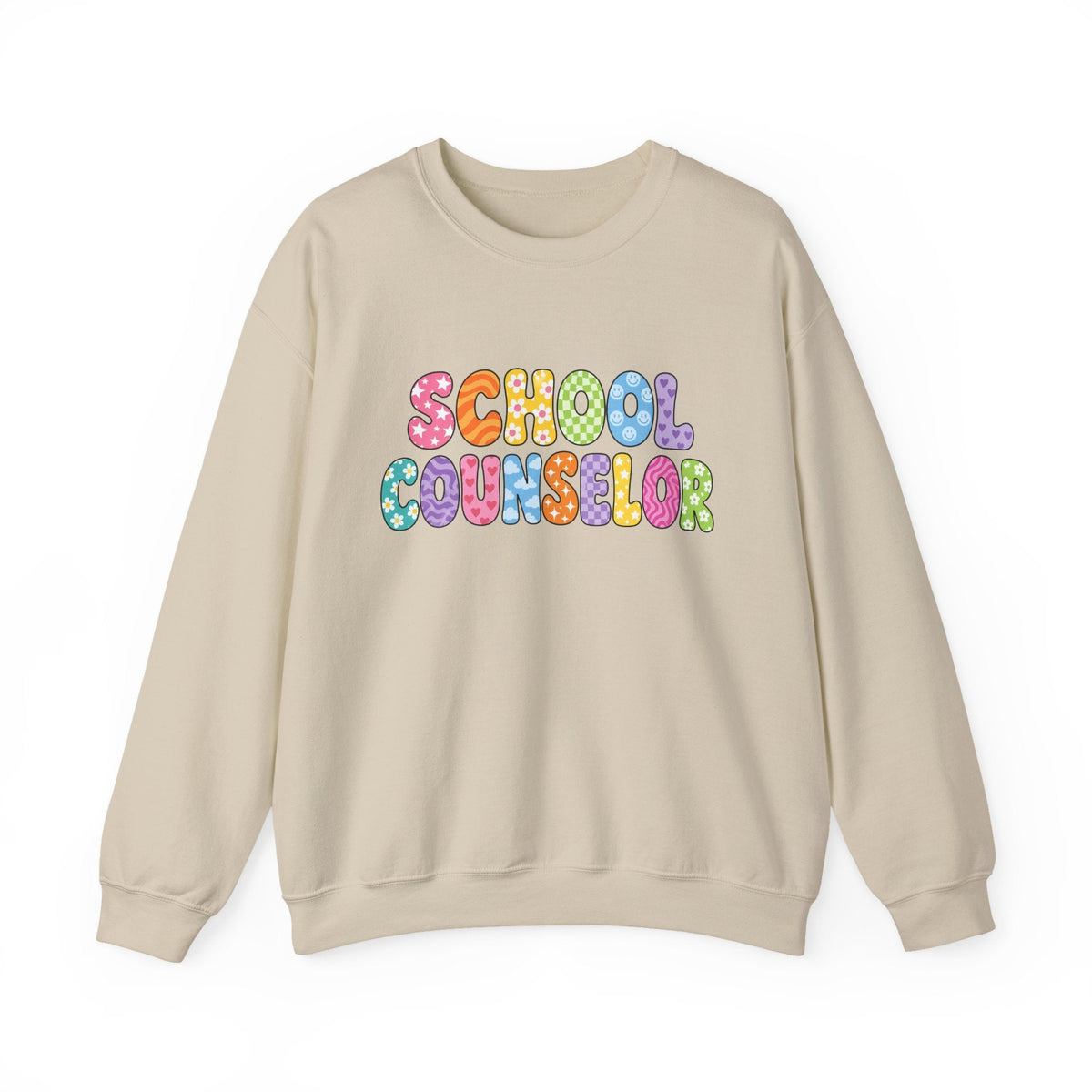 School Counselor Sweatshirt in Sand – TalkTees