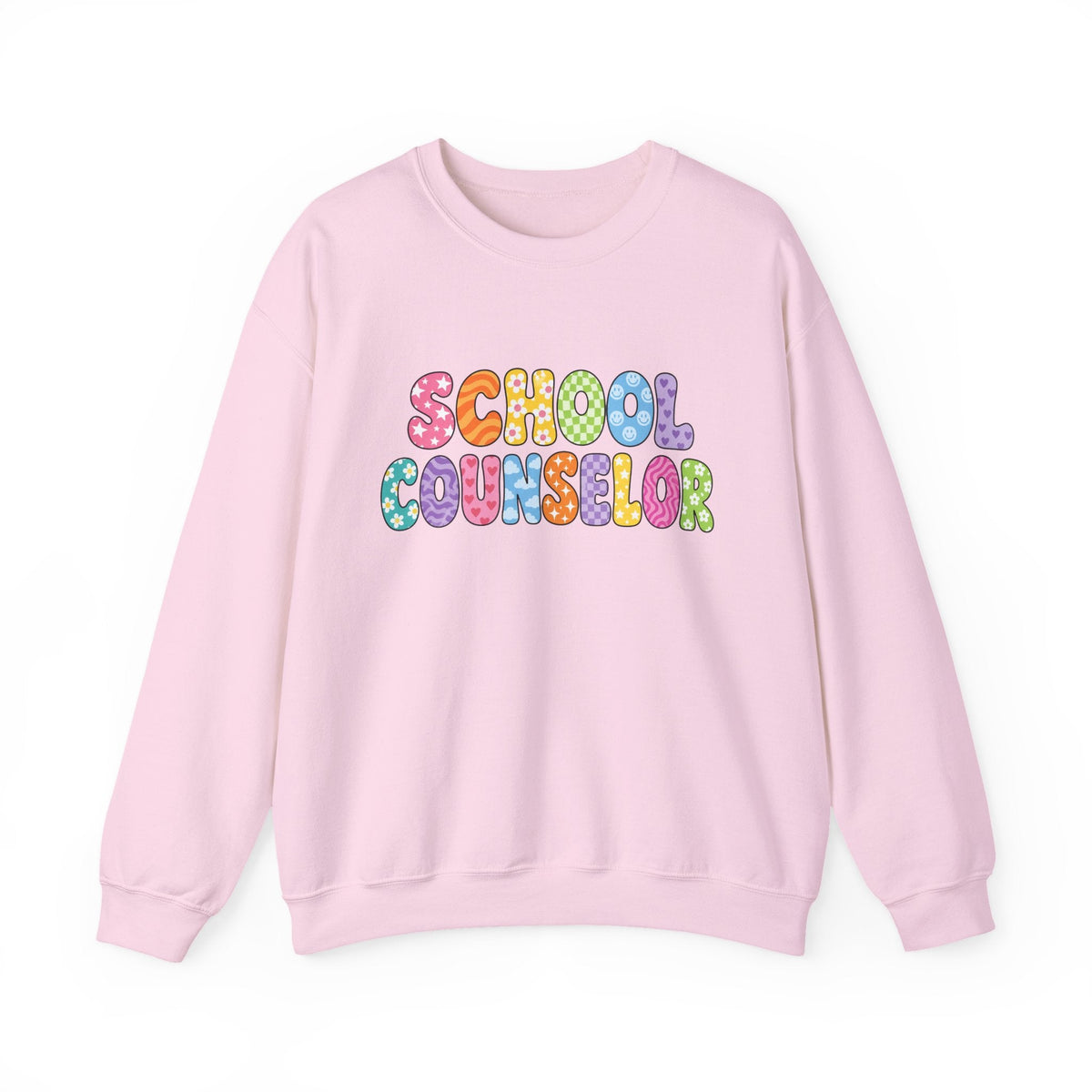 School Counselor Sweatshirt in Light Pink – TalkTees