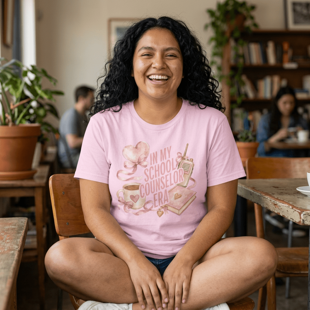 In My School Counselor Era T-Shirt in Light Pink – TalkTees