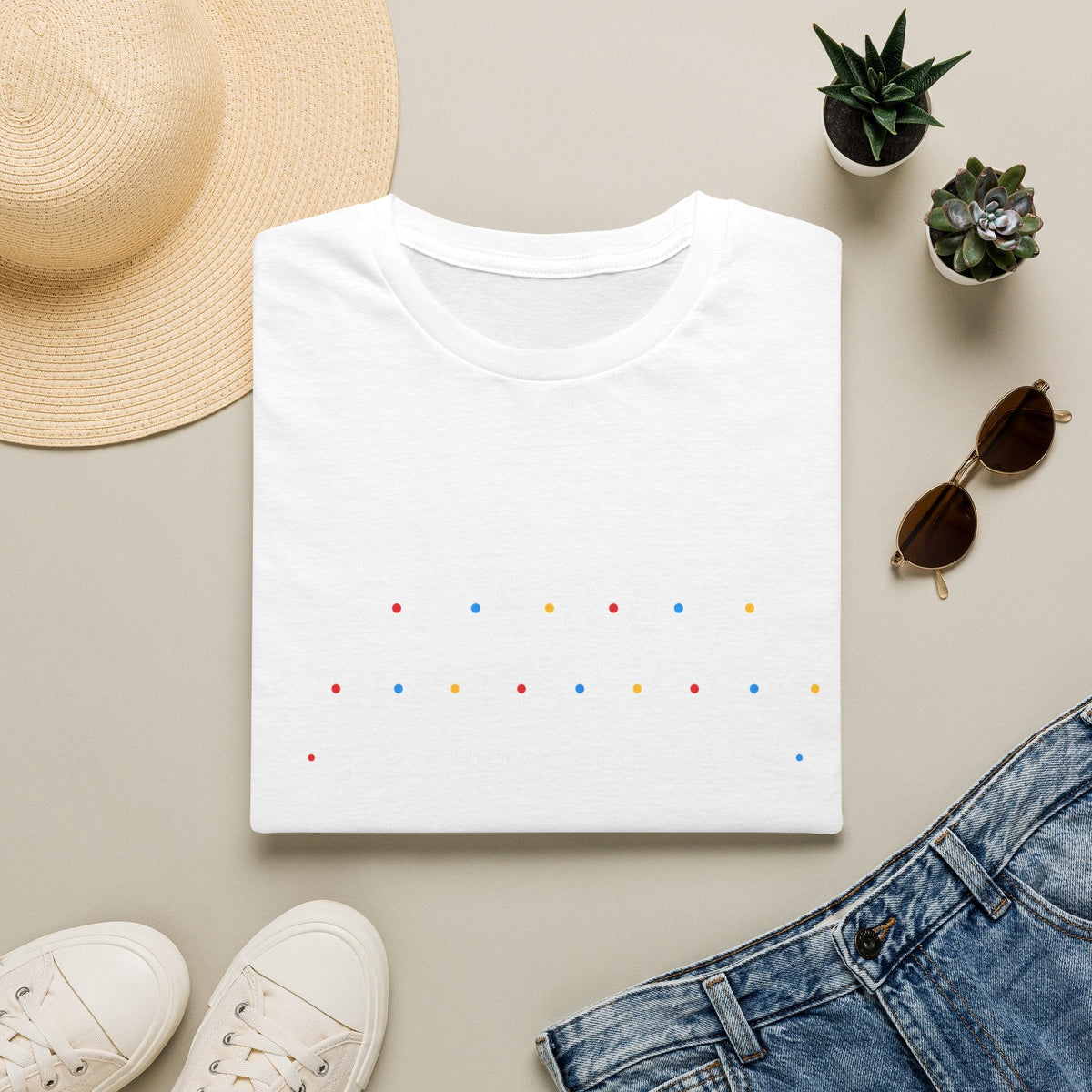 School Counselor Minimal Dot Line T-Shirt in White – TalkTees