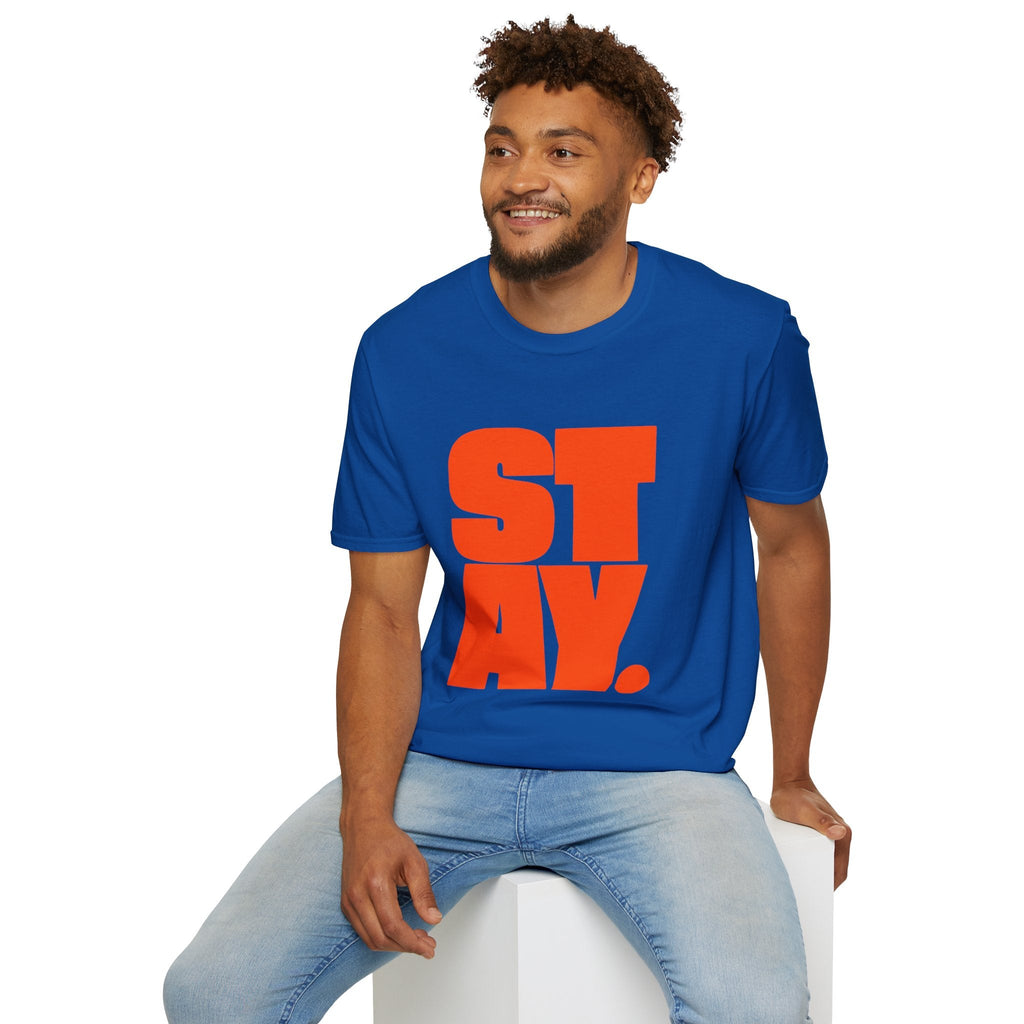 STAY. Orange Graphic Tee – TalkTees