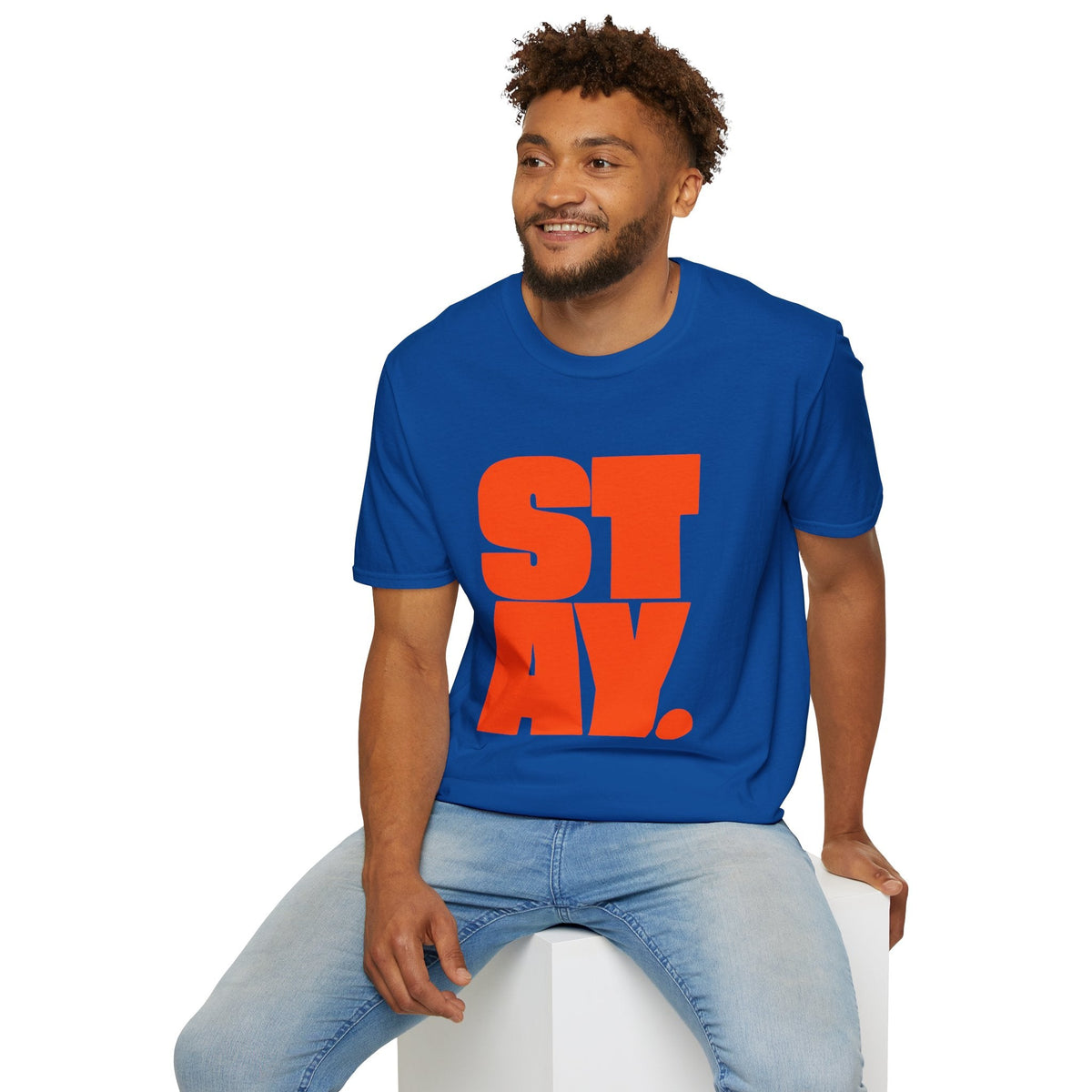 STAY. Orange Graphic Tee – TalkTees