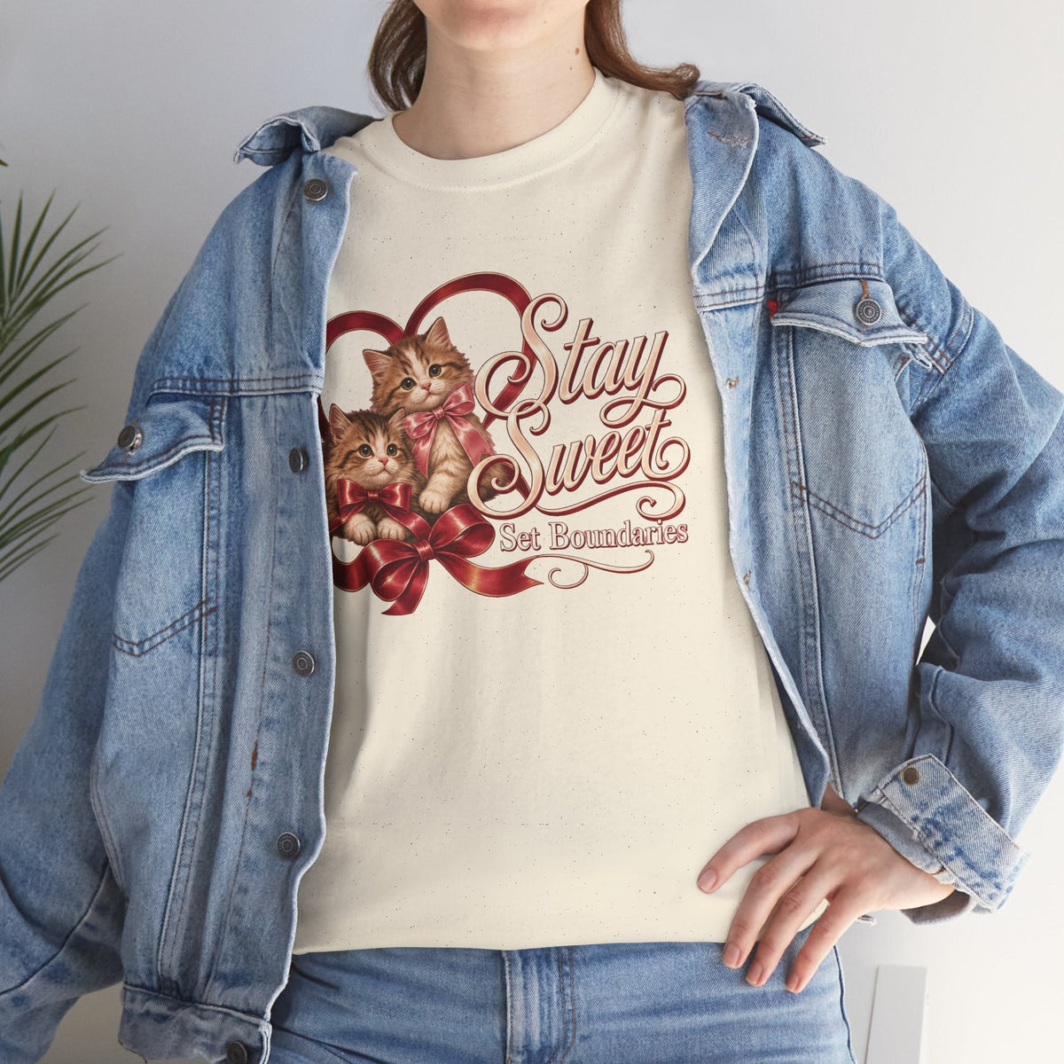 Stay Sweet, Set Boundaries Cat Tee – TalkTees