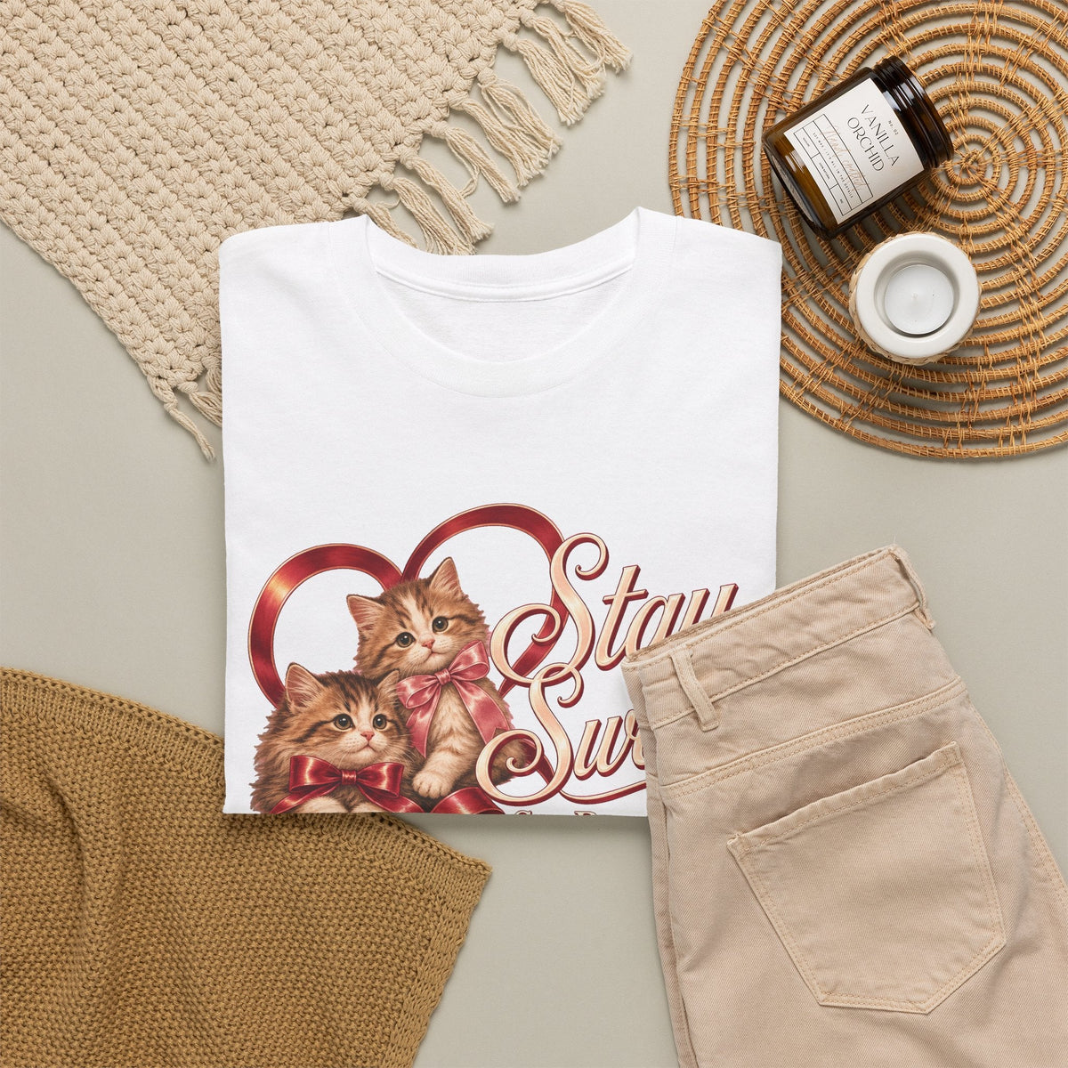 Stay Sweet, Set Boundaries Cat Tee – TalkTees