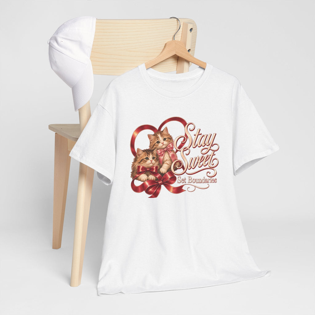 Stay Sweet, Set Boundaries Cat Tee – TalkTees