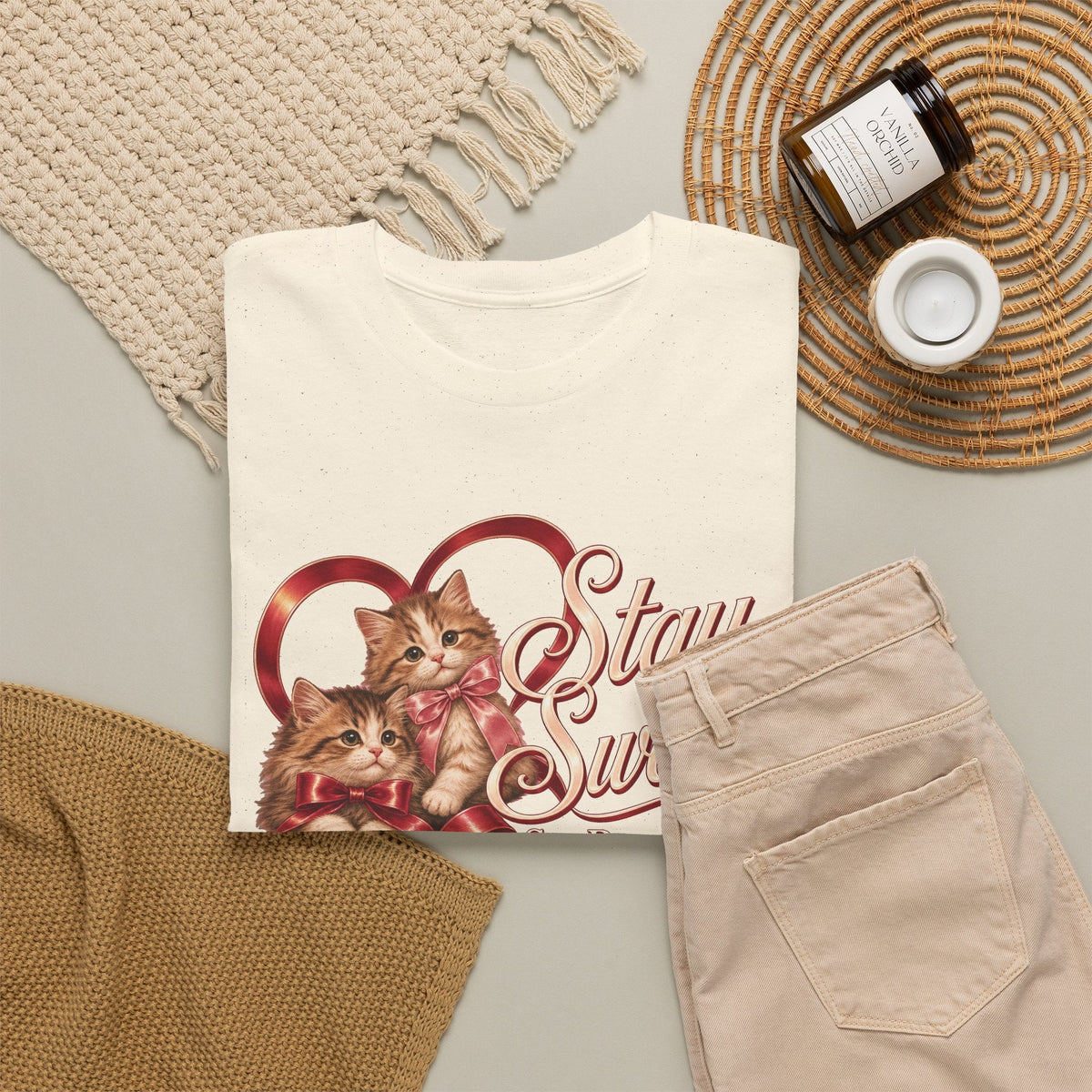 Stay Sweet, Set Boundaries Cat Tee – TalkTees