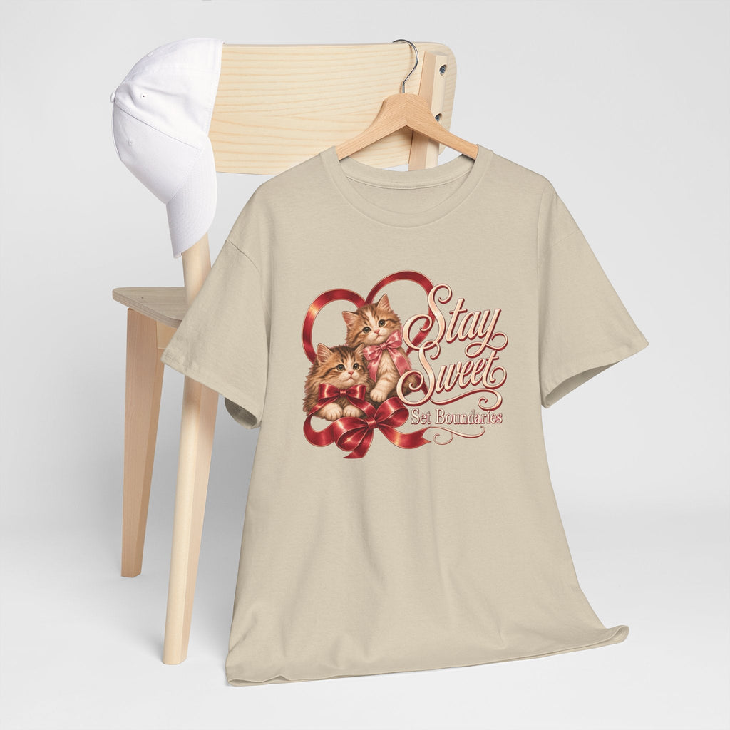 Stay Sweet, Set Boundaries Cat Tee – TalkTees