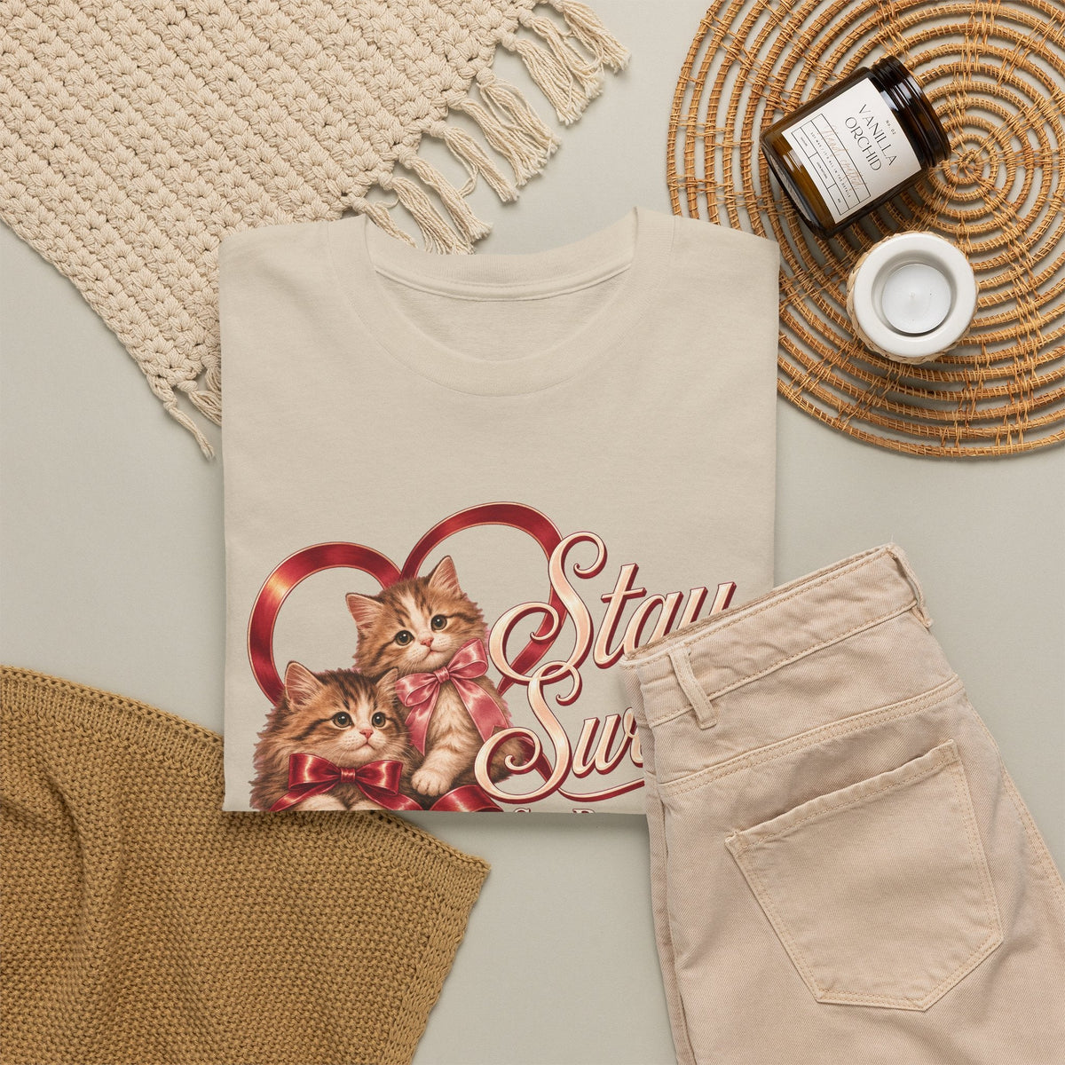 Stay Sweet, Set Boundaries Cat Tee – TalkTees