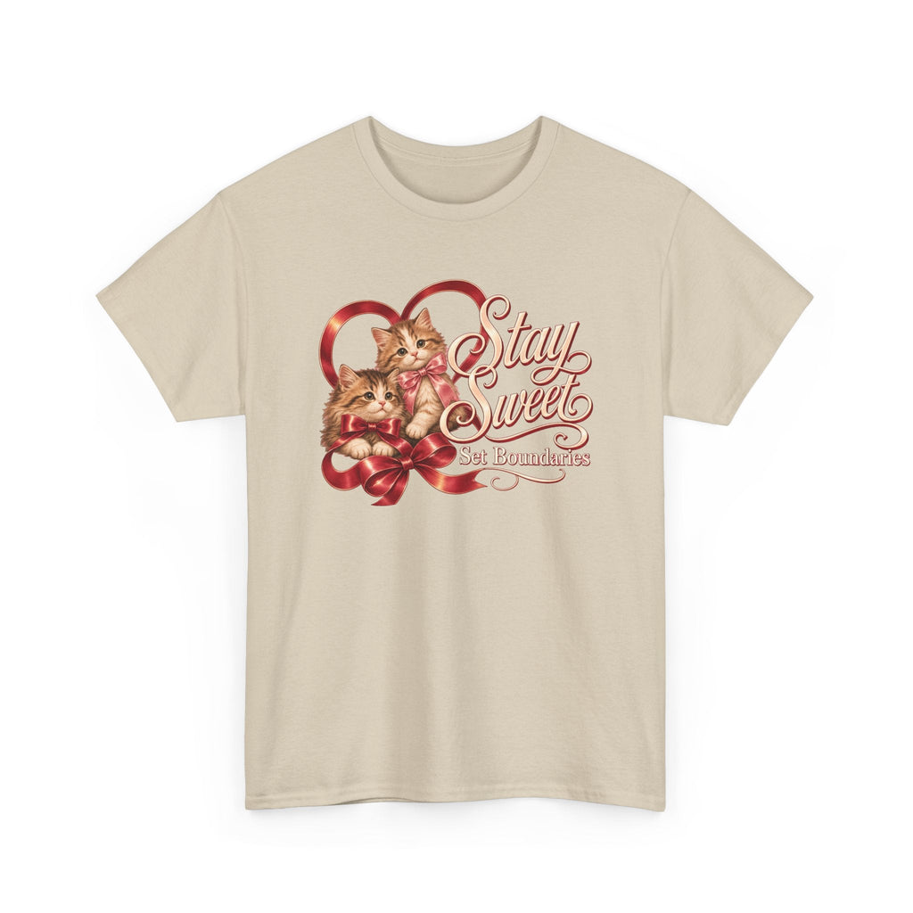 Stay Sweet, Set Boundaries Cat Tee – TalkTees